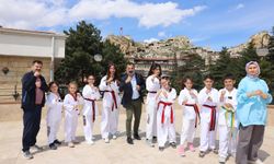 Başkan Bul minik taekwondocuları ağırladı