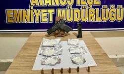 Avanos'ta uyarıcı madde ve silah ele geçirildi