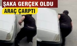 Sosyal medya için video çekerken, araç çarptı