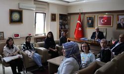 Lise öğrencilerinden Müdür Yazıcı’ya ziyaret