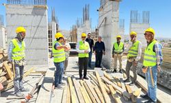 Kaymakam Bilici’den inşaat sahasına inceleme