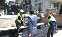 Başkan Arı, yol yapım çalışmalarını inceledi