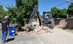 Yazıhüyük’te yollar genişletiliyor