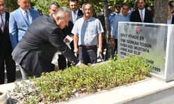 Nevşehir Protokolü şehitleri kabri başında yâd etti