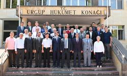 Nevşehir protokolünden Kaymakam Coşkun'a ziyaret