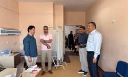Müdür Tartar sağlık alanlarında incelemelerde bulundu
