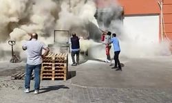 Yangını gören Nevşehir esnafı yardıma koştu