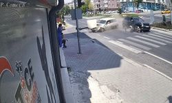 Nevşehir’de bir vatandaş kazayı film izler gibi izledi