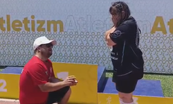 Down sendromlu milli sporcudan sürpriz evlilik teklifi