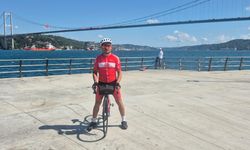 15 Temmuz şehitleri için 750 kilometre pedal çevirdi