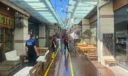 Turistlerin uğrak noktası Melek Girmez Sokak temizlendi