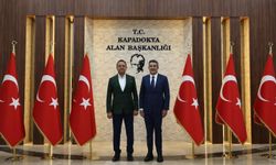 Ebubekir Gizligider, Kapadokya Alan Başkanı Aslanbay ile görüştü