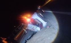 Nevşehir'de kontrolden çıkan otomobil takla attı