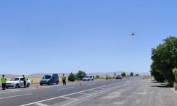 Nevşehir’de cayrokopter ile havadan denetim