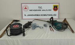 Nevşehir’de kaçak kazıya dronla suçüstü: 5 gözaltı