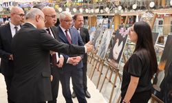 Nevşehir Anadolu Lisesi öğrencilerinin eserleri görücüye çıktı
