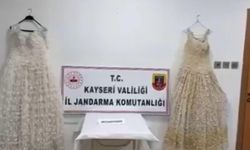Gelinliğe 25 kiloluk zehir işlediler