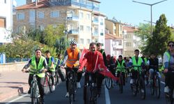 Gülşehir’de öğrenciler Cumhuriyet için pedal çevirdi