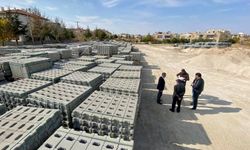 Ortahisar Belediyesine parke taşı hibe desteği