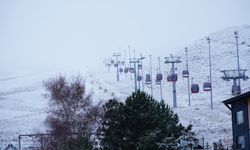 Erciyes’e yağan kar Nevşehir’i üşüttü