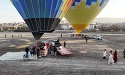 Sıcak hava balonları öğretmenler için havalandı