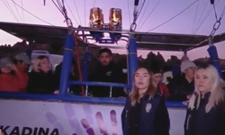 Kapadokya semalarından kadına şiddete dikkat çekildi