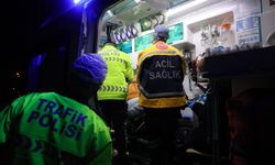 Kediye çarpmamak için ani fren yapan motosikletli yaralandı