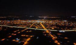 Derinkuyu’nun gece görünümü dikkat çekti