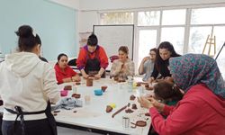 Özel gereksinimli bireyler atölyede keyifli vakit geçirdi