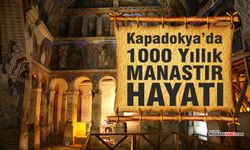 Kapadokya’da tarihi yapıda manastır hayatı
