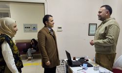 Kaymakam Bilici, hastane ziyaretinde sağlık çalışanlarını dinledi