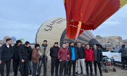 Öğrenciler Kapadokya’yı gökyüzünden izledi