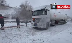 Ürgüp’te tır kurtarma operasyonu