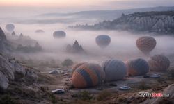 Kapadokya balon turları iptal edildi: Sis ve rüzgar uçuşlara engel oldu