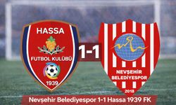 Nevşehir Belediyespor, Hassa 1939 FK ile yenişemedi
