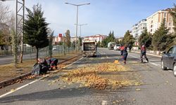 Nevşehir'de patatesler yola saçıldı, ekipler seferber oldu