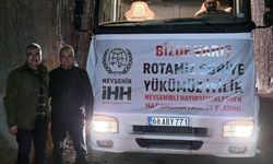 Nevşehir'den Suriye'ye yardım eli: Patates yüklü 2 tır yola çıktı