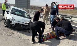 Nevşehir yolunda feci kaza! 22 yaşındaki sürücü yaralandı