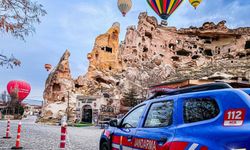 Kapadokya’da dikkat çeken görüntü! Jandarma sahada