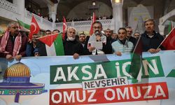 Nevşehir Mescid-i Aksa için ayakta: Onlarca vatandaş tek yürek oldu