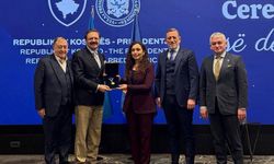 NTSO Başkanı Arif Parmaksız Kosova’daki ödül törenine katıldı