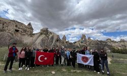 Kapadokya’da NEVÜ öğrencilerinden doğa yürüyüşü etkinliği