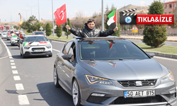 Nevşehir’de Filistin’e destek konvoyu: Bayraklarla şehir turu attılar