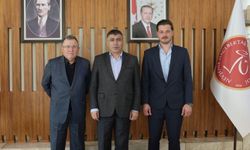 Hayırsever iş insanı Ertaş’tan Rektör Aktekin’e ziyaret