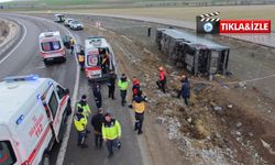 Nevşehir’den yola çıkan otobüs Aksaray’da kaza yaptı: 23 yaralı