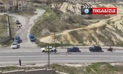 Ürgüp’te trafik denetimleri havadan yapıldı: 320 araç kontrol edildi