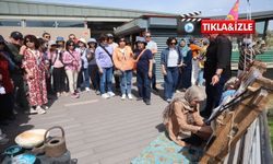 Kapadokya’da turistler halı dokuyup, çömlek yaptı