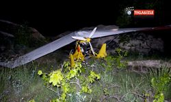 Kapadokya'da microlight kazası! Facidan kıl payı kurtuldular