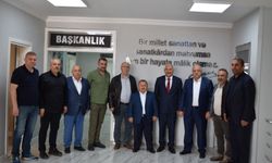 NEVESOB Başkanı Mehmet Pınarbaşı’na ziyaret trafiği sürüyor