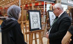 Nevşehir’de öğrencilerin sanat eserleri beğeni topladı